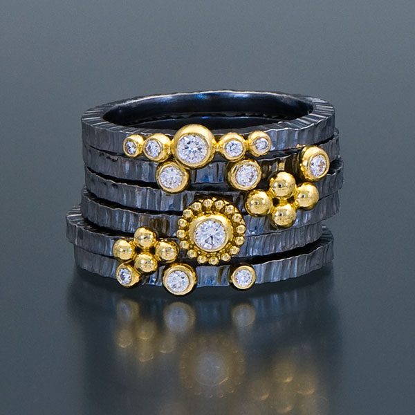 Our Zaffiro jewelry collection gets its stunning shapes and textures from granulation, an ancient process.
