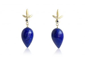 Judi Powers blue earrings