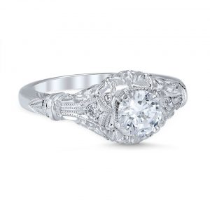 Enjoy vintage-style wedding and engagement rings with our Whitehouse Brothers jewelry at Robert Goodman Jewelers.