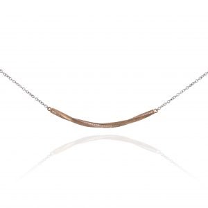 rose gold and diamond necklace