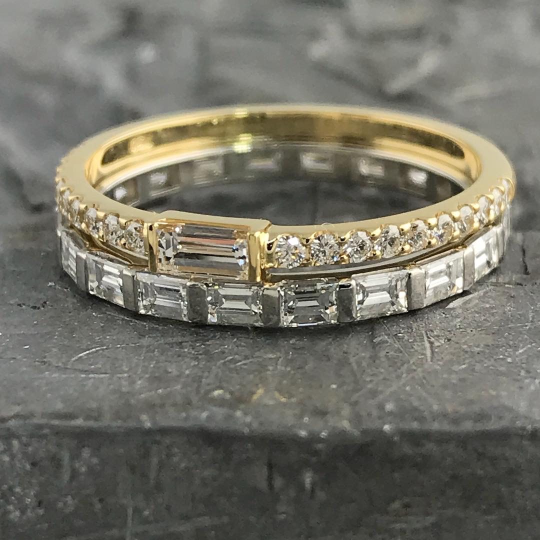 gold and diamond bands