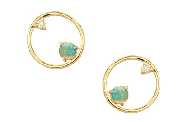 WWAKE Opal and Diamond Earrings